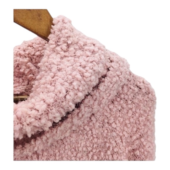 4/$45 PINK REPUBLIC Pink Long Sleeve Cowl Turtleneck Fuzzy Sweater size Small - Picture 3 of 6